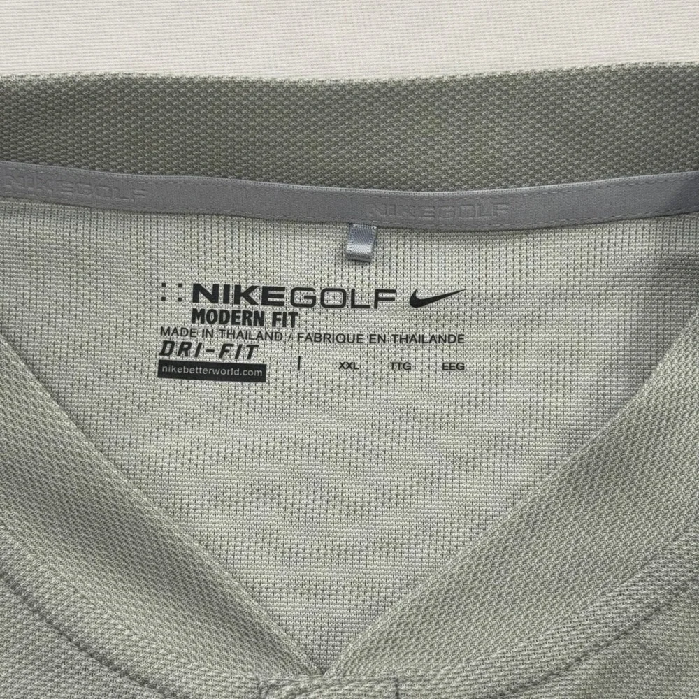 Nike Golf Polo Shirt Modern Fit Blade Collar Grey Mens XXL 833151-012